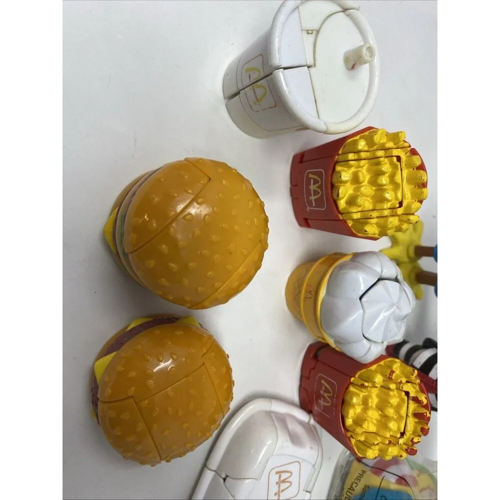 McDonald’s Changeables Transformers 1980s Happy Meal Fast Food Toys Lot Of 7